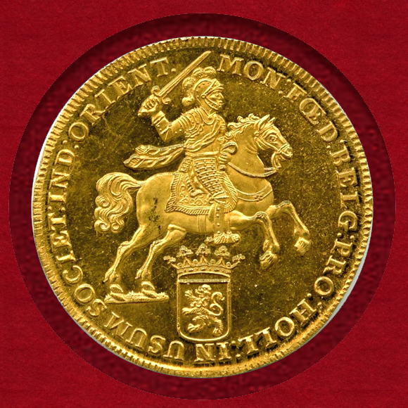 1728年 オランダ東インド会社（VOC） DUCATOON Gold Proof – JCC 
