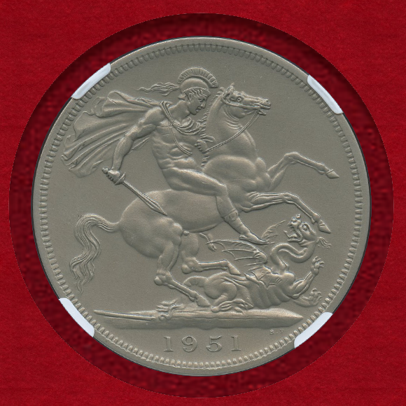 1951年クラウン銀貨