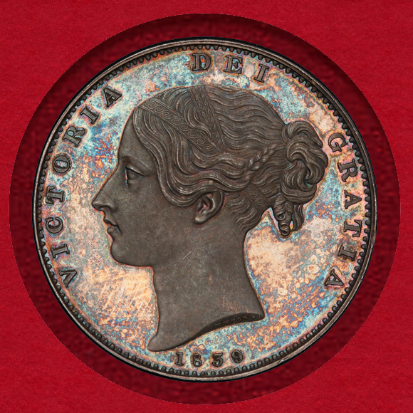 1839年 イギリス ヴィクトリア ヤングヘッド クラウン プルーフ銀貨